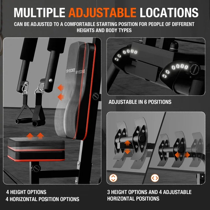 All-In-One Home Gym System with Folding Chest Press – 90+ Exercises in One Space-Saving Machine